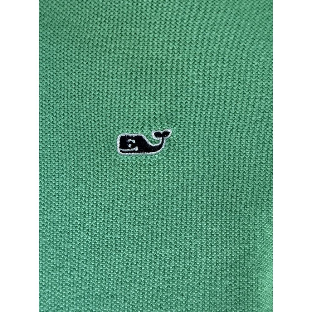 Vineyard Vines Men’s Large Green Classic Fit Polo Shirt 100% Cotton Whale Logo - Picture 2 of 6